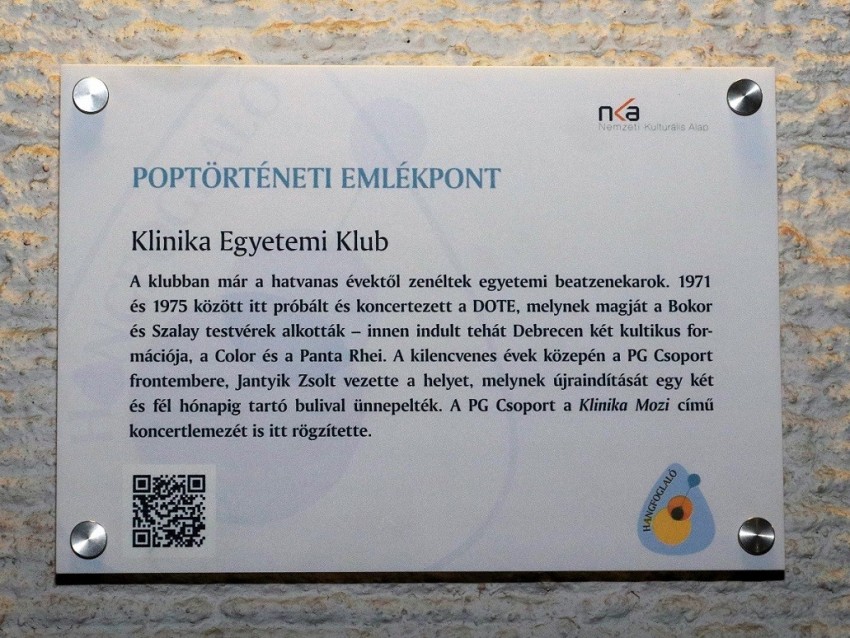 Újabb poptörténeti emlékpont Debrecenben! Újabb poptörténeti emlékpont Debrecenben! -