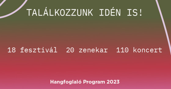 A Hangfoglaló Program 2023-as fesztiváljelenléte - 